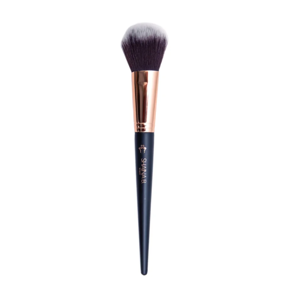 MAKEUP BRUSHES-LUXURY BLENDING SPONGE-COMPACT MIRROR IN FAUX LEATHER MAKEUP BAG